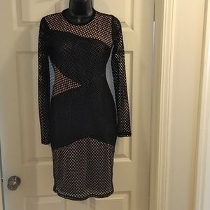 SALE**NWT**BCBG**Mesh Black Dress